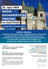 Noční eucharistické procesí na sv. Hostýn